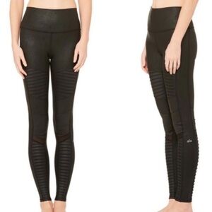 Alo moto faux leather leggings xs